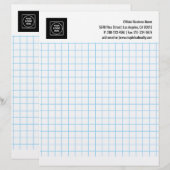 En-tête De Lettre Engineering Graph Grid Logo Company letterhead (Devant / Derrière)