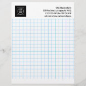 En-tête De Lettre Engineering Graph Grid Logo Company letterhead (Dos)