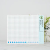 En-tête De Lettre Engineering Graph Paper Sheets with Company Logo (Debout devant)