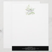 En-tête De Lettre Entreprise Botanique Fleur sauvage moderne (Devant / Derrière)