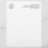 En-tête De Lettre Entreprise Professionnelle Entreprise Logo Chic (Devant)