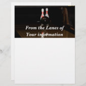 En-tête De Lettre Épingle de Bowling (Devant / Derrière)