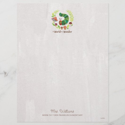 En-tête De Lettre Eric Carle | Un monde de merveilles (Devant)