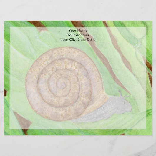 En-tête De Lettre Escargot (Devant)