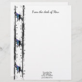 En-tête De Lettre Étoile de chat cosmique (Devant / Derrière)