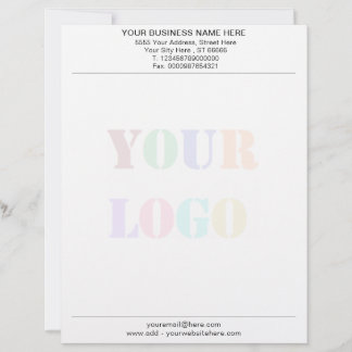 En-tête De Lettre Exemple d'en-tête de lettre avec votre logo et cod