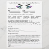 En-tête De Lettre Extension du test de patch d'allergie Holographe E (Devant)