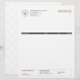En-tête De Lettre Facture de signature juridique de notaire mobile g
