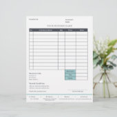 En-tête De Lettre Facture pour petites entreprises (Debout devant)