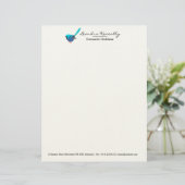 En-tête De Lettre Fairy Wren (Debout devant)