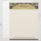 En-tête de lettre fait sur commande chic de (Devant / Derrière)