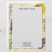 En-tête De Lettre Fashion Salon SPA french eiffel tower Paris (Devant / Derrière)