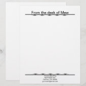 En-tête De Lettre Fée de l'ombre d'Iris (Devant / Derrière)