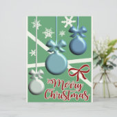 En-tête De Lettre Festive Christmas Tree Holiday Greeting Card (Debout devant)