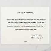 En-tête De Lettre Festive Christmas Tree Holiday Greeting Card (Dos)