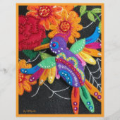 En-tête De Lettre Festive Hummingbird Image of My Felt & Beadwork (Devant)