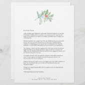 En-tête De Lettre Festive Joyeux Noël Lettres Modèle (Devant / Derrière)