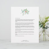 En-tête De Lettre Festive Joyeux Noël Lettres Modèle (Debout devant)