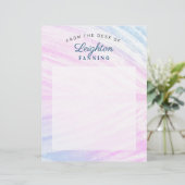 En-tête De Lettre Feuille tropicale peinte (Debout devant)