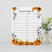 En-tête De Lettre Fiche d'inscription du rendez-vous patient d'Hallo (Debout devant)