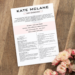 En-tête De Lettre Fille rose Floral Aesthétique Directeur Reprendre