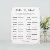 En-tête De Lettre Finish the Phrase Game – Printable Guessing Party (Debout devant)