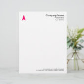 En-tête De Lettre Flèche fine - Rouge néon (Debout devant)