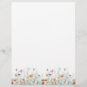 En-tête De Lettre Fleur sauvage dynamique (Dos)