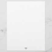 En-tête De Lettre Fleurs de pêche liées (Dos)