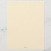 En-tête De Lettre Fleurs et attrape-rêves (Dos)