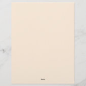 En-tête De Lettre Fleurs et plumes de saumons (Dos)