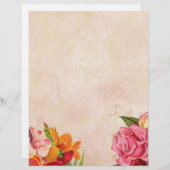 En-tête De Lettre Floral (Devant / Derrière)