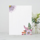 En-tête De Lettre Floral (Debout devant)