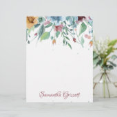 En-tête De Lettre Flore printanière (Debout devant)