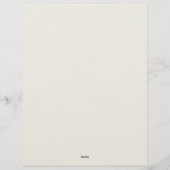 En-tête De Lettre Flower Overlay Sage Green Personalized Stationery (Dos)