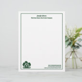 En-tête De Lettre Forest House Real Estate Company Custom Realtor (Debout devant)