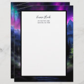 En-tête De Lettre Forêt enchantée (Devant / Derrière)