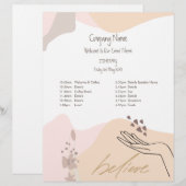 En-tête De Lettre Formes Itinéraire de l'événement motivationnel de (Devant / Derrière)