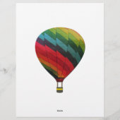 En-tête De Lettre Formulaire de proposition de ballon arc-en-ciel (Dos)