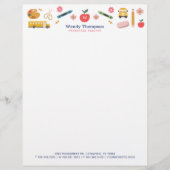 En-tête De Lettre Fournitures scolaires de l'enseignant et du tuteur (Devant)