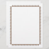 En-tête De Lettre Frontière des rennes de Noël (Devant / Derrière)