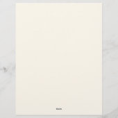 En-tête De Lettre Frontière florale Pastel (Dos)