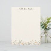 En-tête De Lettre Frontière florale Pastel (Debout devant)