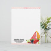 En-tête De Lettre Fruit tropical (Debout devant)