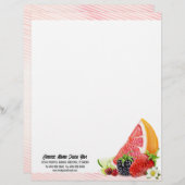 En-tête De Lettre Fruit tropical (Devant / Derrière)