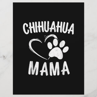 En-tête De Lettre Fun Chihuahua Mama Cadeau Animaux de compagnie Lov