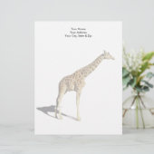 En-tête De Lettre Giraffe (Debout devant)