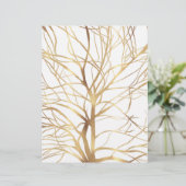 En-tête De Lettre Gold Tree Silhouette (Debout devant)