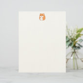 En-tête De Lettre Happy Hamster Letterhead (Debout devant)