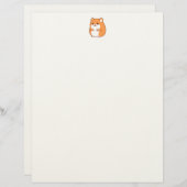 En-tête De Lettre Happy Hamster Letterhead (Devant / Derrière)